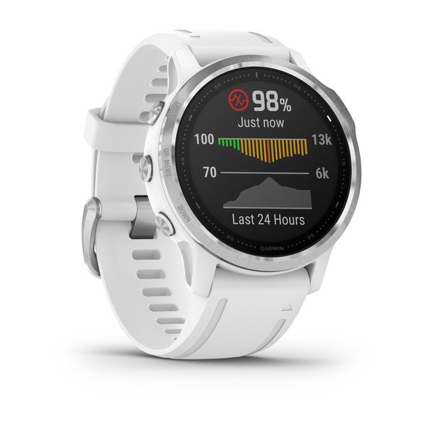 Orë e mençur Garmin Fenix 6S, e bardhë/ argjendtë