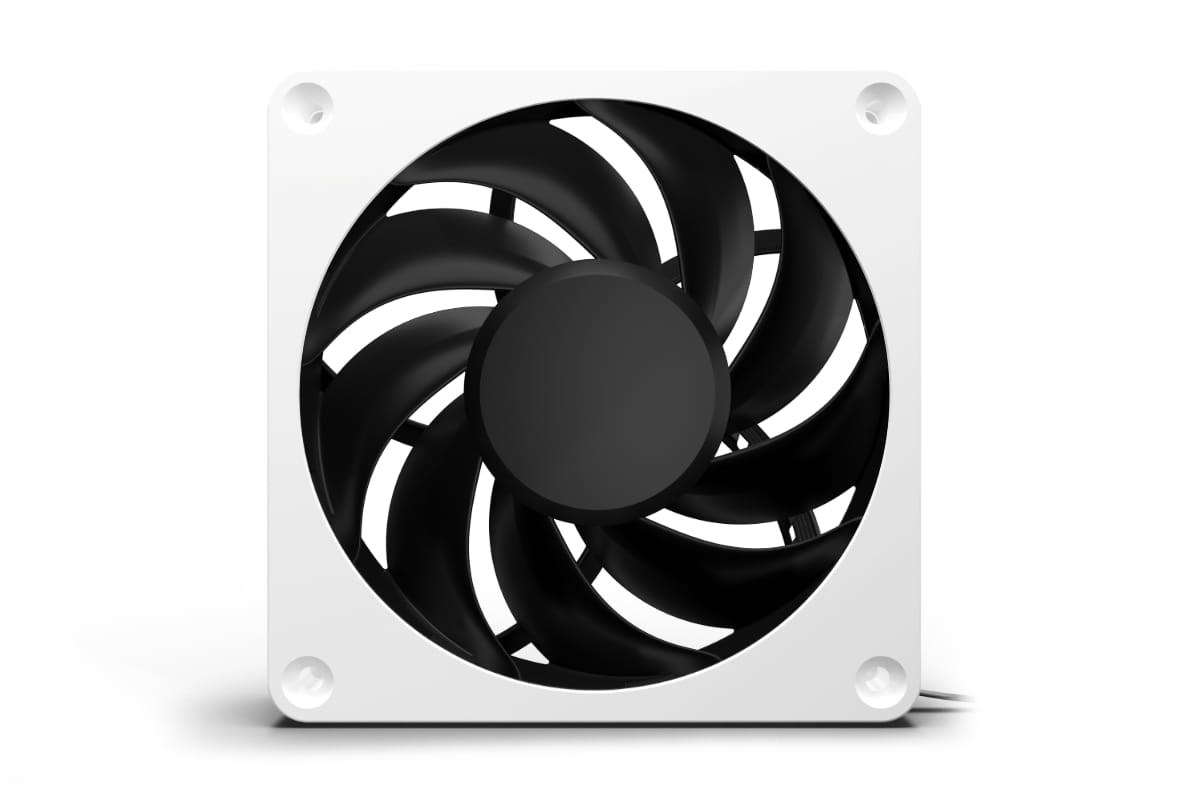 Ventilator Alphacool Apex Stealth Metal Power, 120x120x25 mm, 3000 rpm, i bardhë