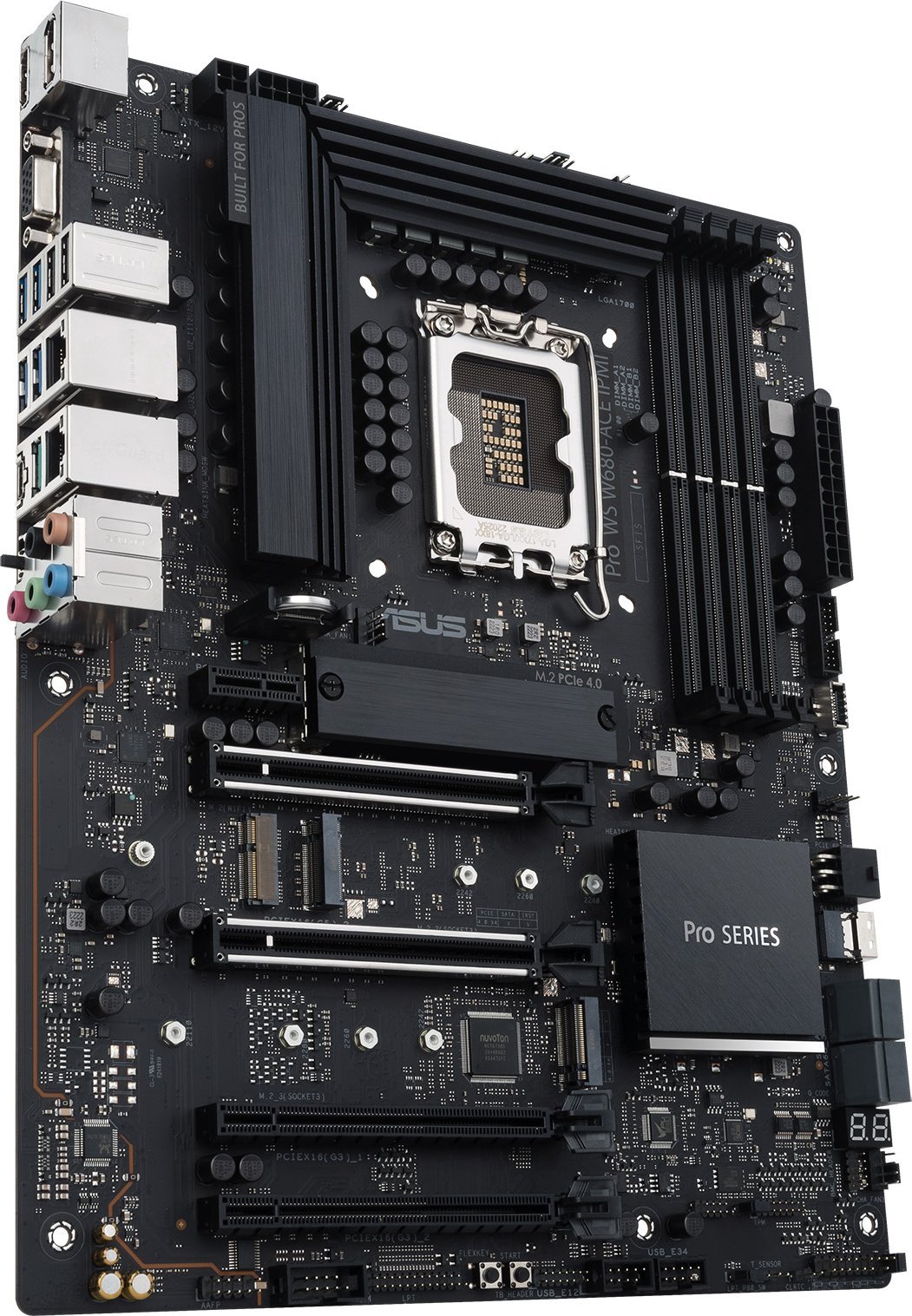 Pllakë amë Asus Pro WS W680 ACE IPMI, Intel 12th Gen, DDR5 ECC, e zezë