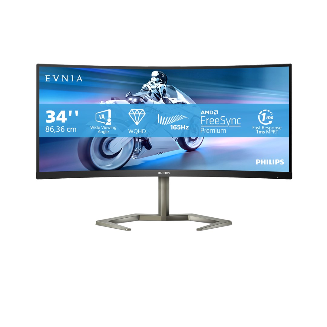 Monitor Philips Momentum 34M1C5500VA/00, 34", 3440 x 1440, Wide Quad HD, 100 Hz, i zi