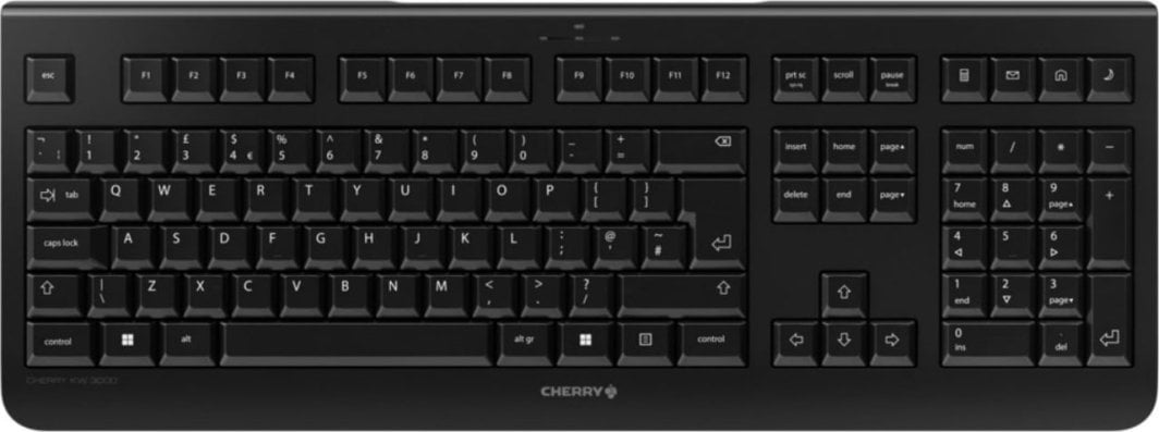 Tastierë Cherry, wireless, UK, e zezë