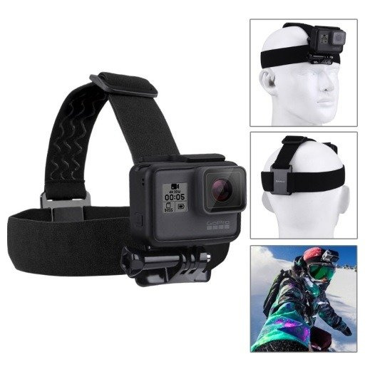 Set aksesorë Puluz PKT11, 20 në 1, për kamera sportive, i zi