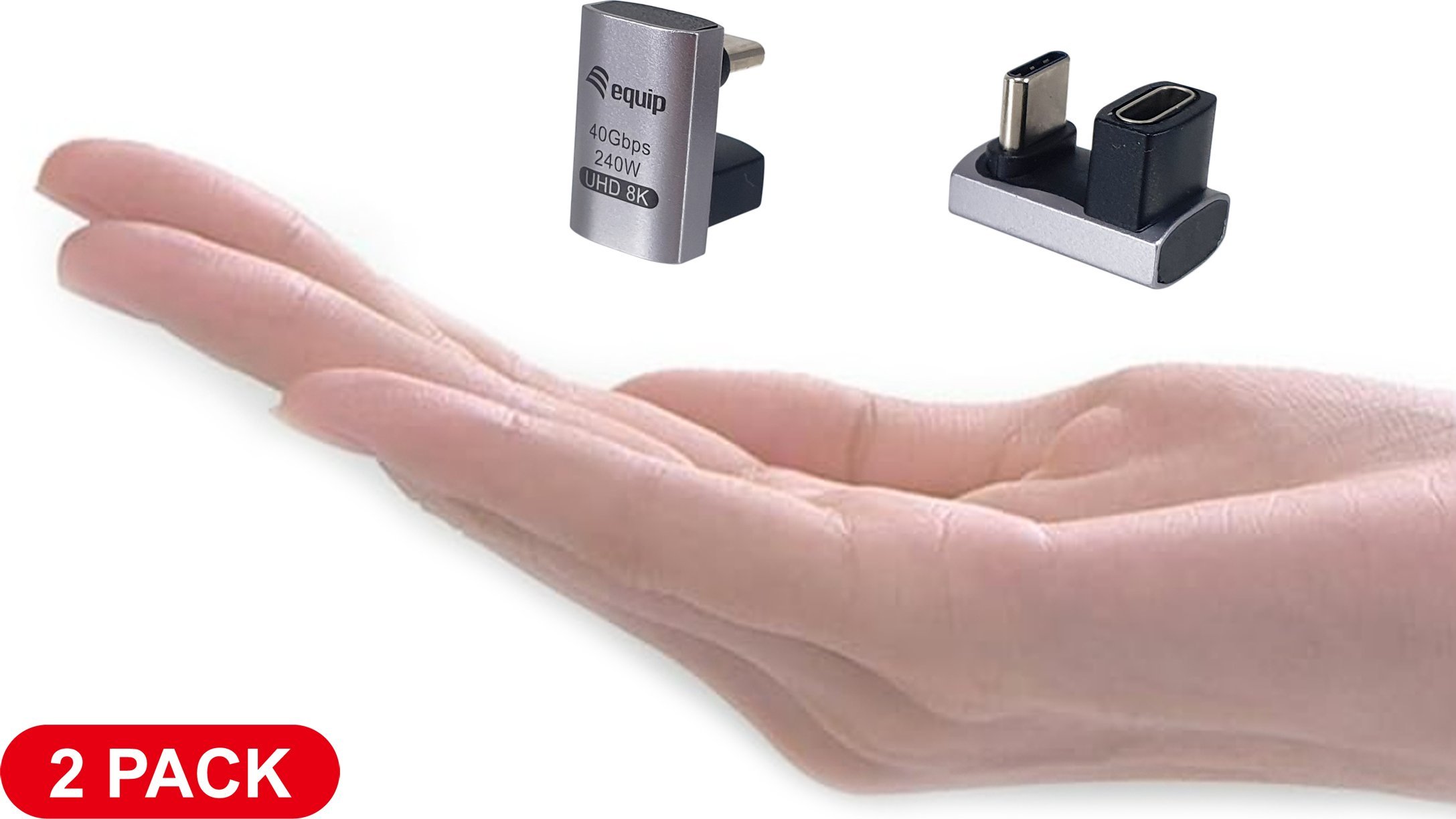 Adapter USB Equip USB4 C në C, 40Gbps, PD 240W, paketim 2 copë