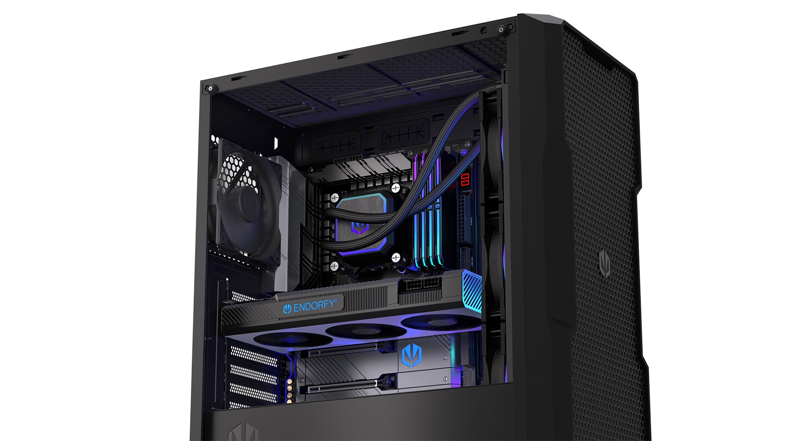 Ftohës me ujë ENDORFY Navis F360 ARGB, 1800 RPM, i zi