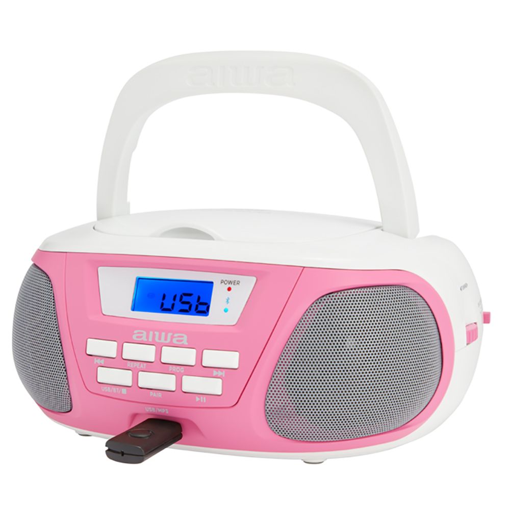 Radio Boombox Portativ me Bluetooth, CD dhe MP3 AIWA BBTU-300PK