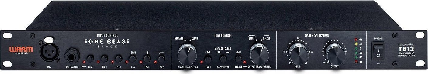 Preamp mikrofoni Warm Audio TB12 Tone Beast, 1 kanal, i zi