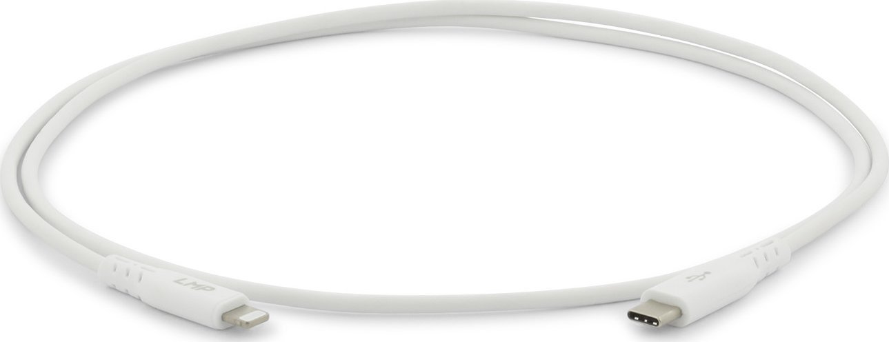Kabllo LMP USB C në Lightning, 1m, USB 3.0, e bardhë