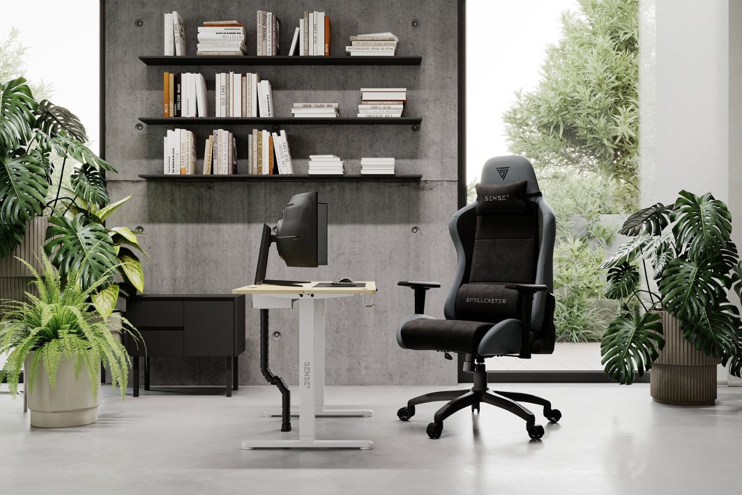 [OUTLET] Karrige SENSE7 Spellcaster FUKU XL, material+lëkurë, e zezë/ hirtë