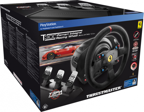 Timon dhe pedale Ferrari Thrustmaster T300, Alcantara-Edition