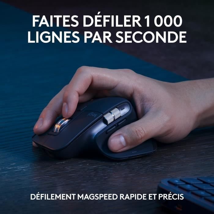 Set tastierë dhe mouse Logitech MX Keys S Combo, me valë, grafit