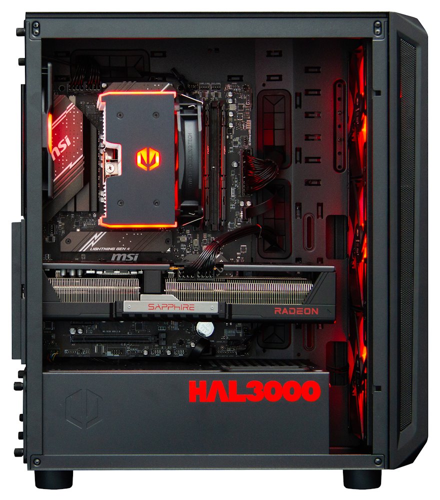 Kompjuter HAL3000 Alfa Gamer Pro XT, AMD Ryzen 7 7800X3D, 32GB RAM DDR5, 2TB PCIe4 SSD, AMD RX 9070 XT, i zi