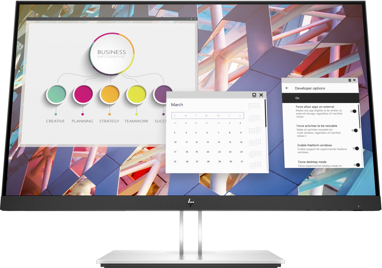Monitor HP E-Series E24, 23.8", 1920 x 1080, Full HD, 60 Hz, i zi