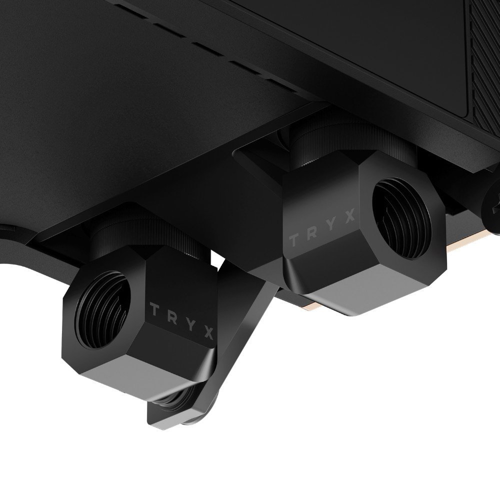 Bllok uji CPU TRYX Panorama, ekran AMOLED, soket Intel dhe AMD, i zi