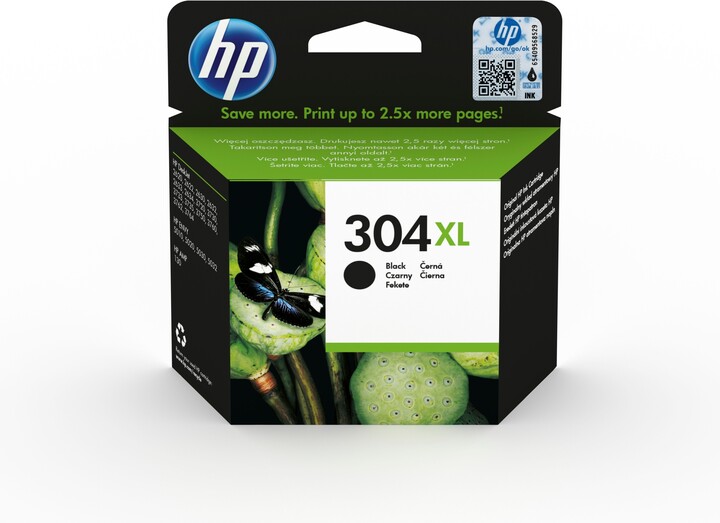 Ngjyrë për printer HP N9K08AE, 304XL, e zezë