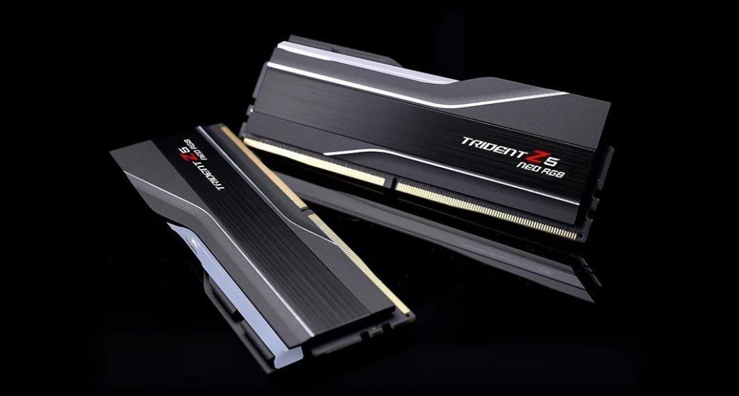 Memorie G.Skill Trident Z5 Neo RGB, DDR5, 48 GB, 6400 MHz, CL32, F5-6400J3239F24GX2-TZ5NR