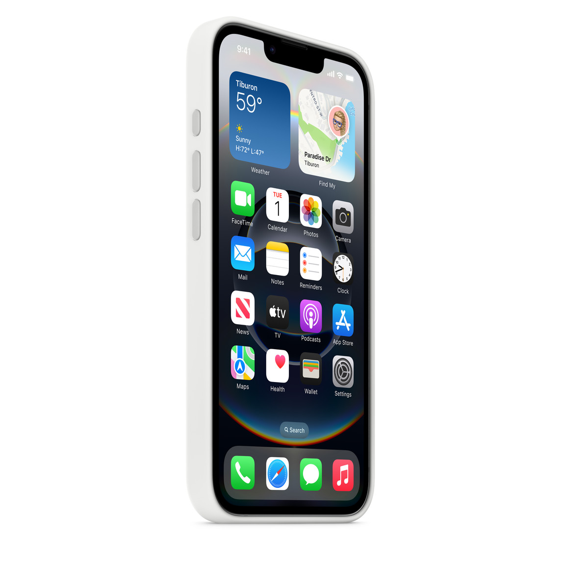 Apple iPhone 16e Silicone Case, White 3