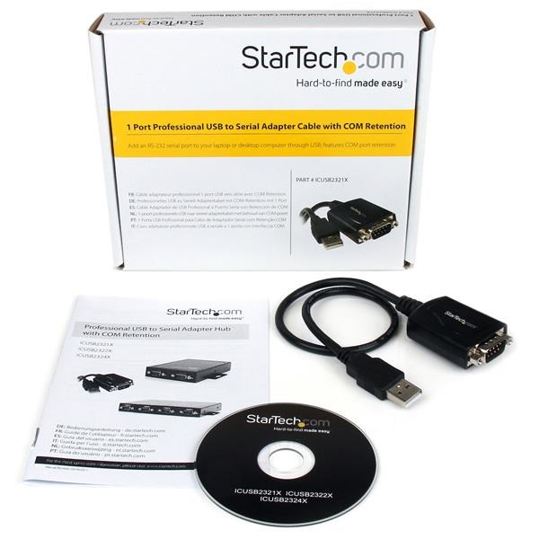 Përshtatës Startech USB në Serial, i hirtë