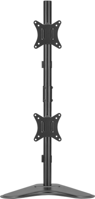 Stativ monitorësh Equip, për 2 monitorë 17"-32", montim vertikal, i zi