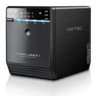 Kuti eksterne RAID Fantec QB-35U31R, 4x HDD SSD 3.5", USB 3.1, e zezë
