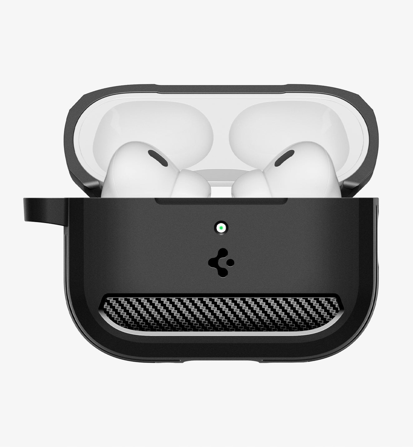 Mbulesë Spigen Rugged Armor për Apple AirPods Pro 3, mbrojtëse silikoni, matte, e zezë