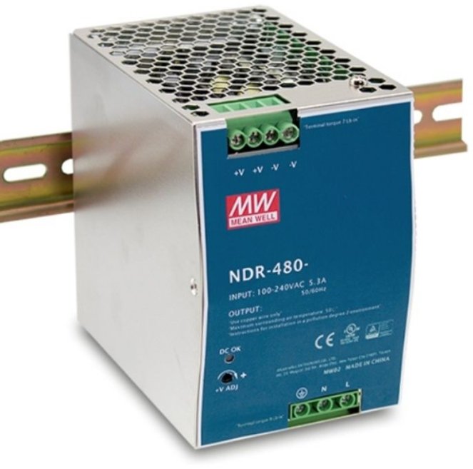 Furnizim energjie Mean Well NDR-480-48, 48V, 10A 480W, gri