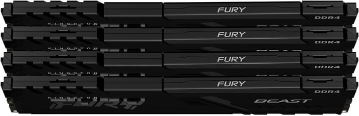 Module të memories Kingston Fury Beast Black 32GB (4x8GB) DDR4 3200 CL16