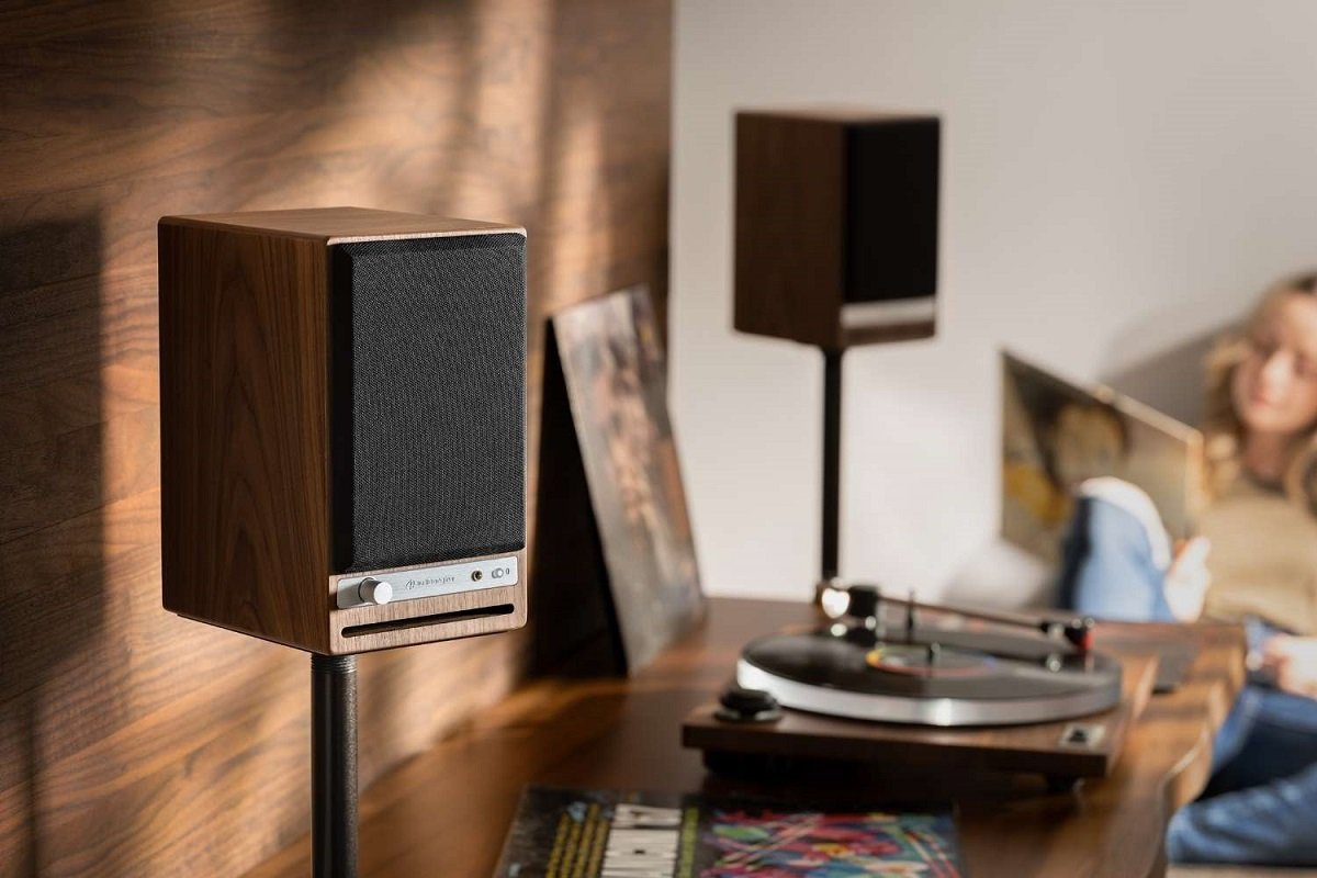 Bokse aktive AudioEngine HD4 BT, Bluetooth 5.0 aptX HD, USB, satin e zezë