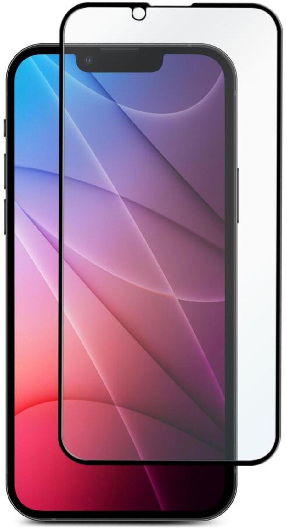 Stakll mbrojtës Swissten Case Friendly për Apple iPhone 14 Plus, xham i temperuar, i zi