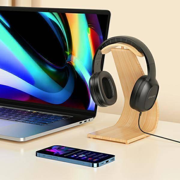 Kufje gaming Awei GM-6, stereo, me kabllo, të zeza