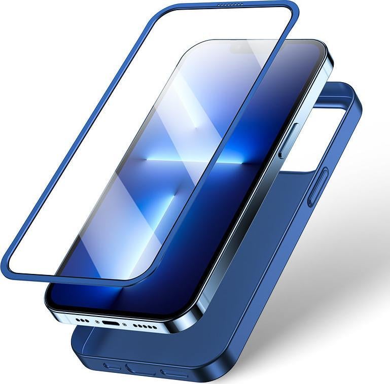 Mbulesë telefoni Joyroom JR-BP935, për iPhone 13 Pro, 360 Full Case, blu