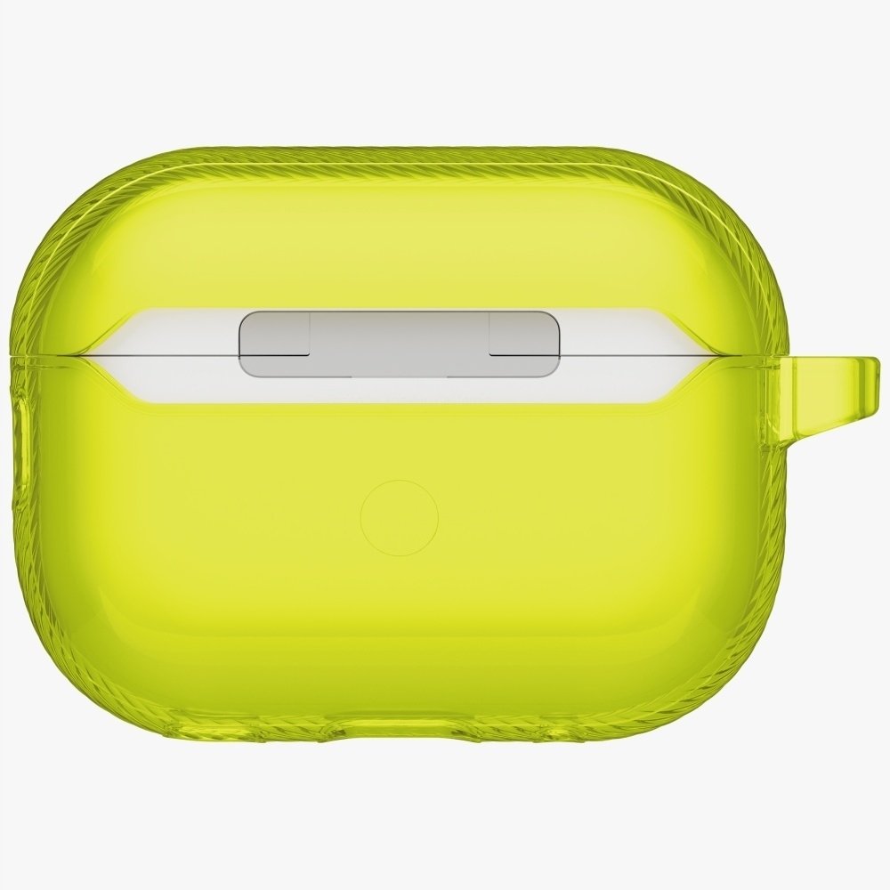 Mbulesë UNIQ GLASE për AirPods Pro 3, ultra transparente, mbyllje Spring Lock, jeshile e çelët