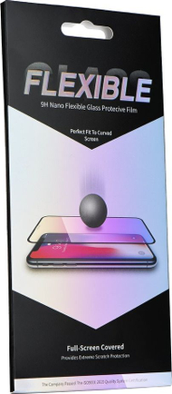 Xham mbrojtës Partner Tele.com Flexible Nano Glass 5D Full Glue për Huawei P30, i zi