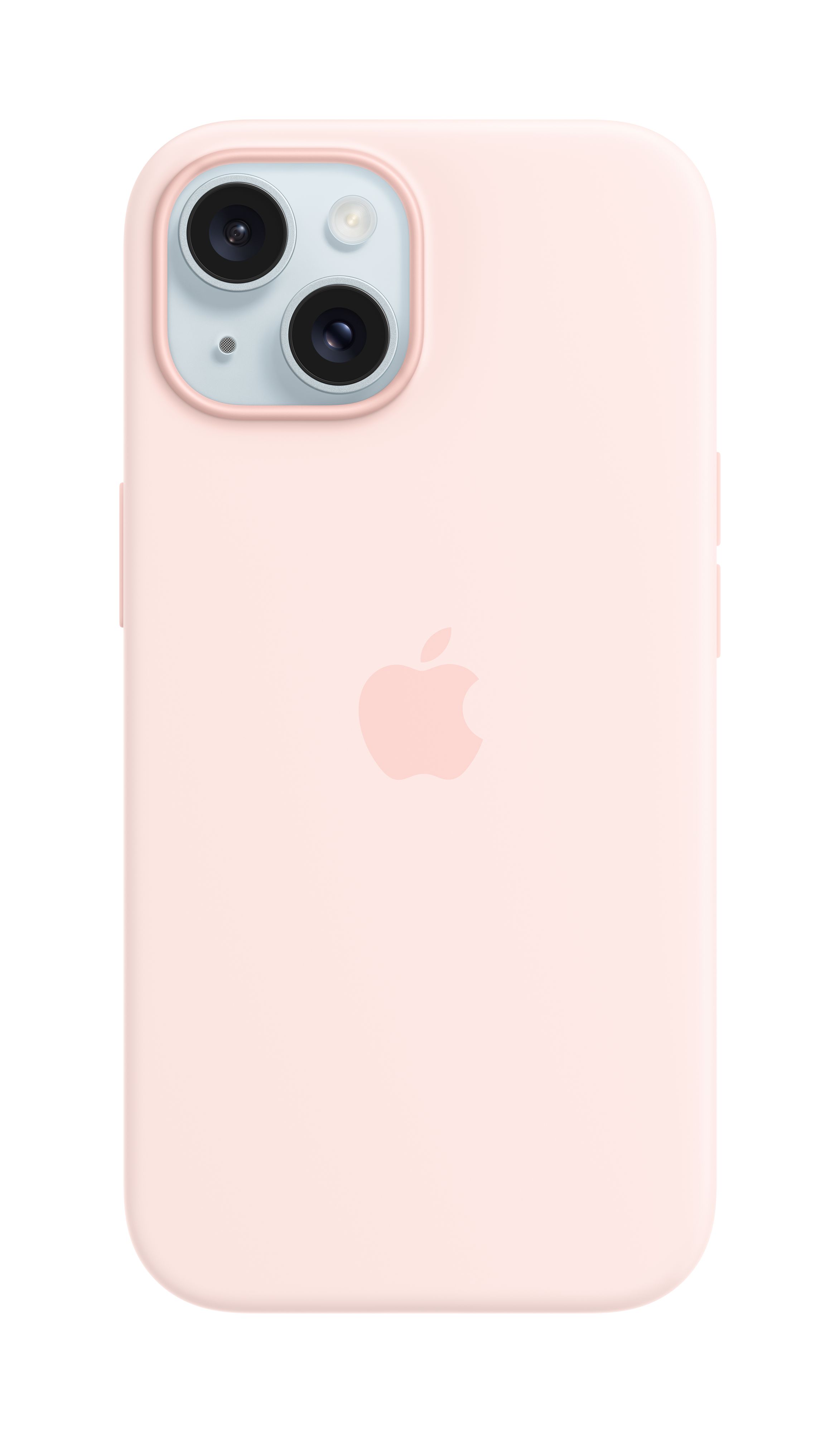 Apple iPhone 15 Silicone Case, MagSafe, Light Pink