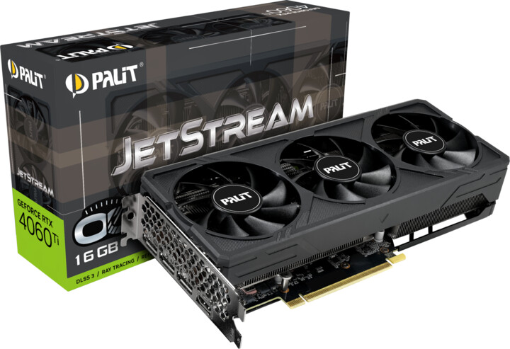 Kartelë grafike PALiT GeForce RTX 4060 Ti JetStream OC, 16GB GDDR6
