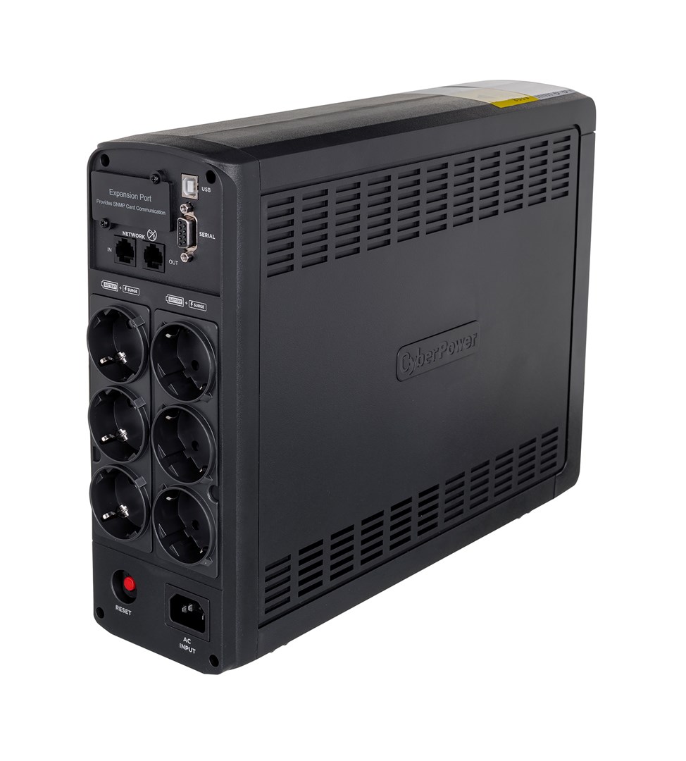 UPS CyberPower CP1600EPFCLCD, 1600VA, valë sinusoidale, i zi