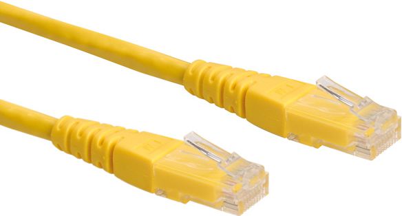 Kabllo rrjeti ROLINE UTP Cat.6, 0.5m, e verdhë