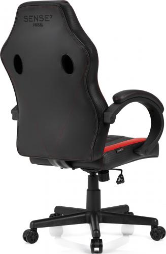 [OUTLET] Karrigë për lojëra SENSE7 Prism, e zezë/kuqe				