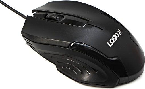 Maus Logo Shape, me kabllo, USB, i zi