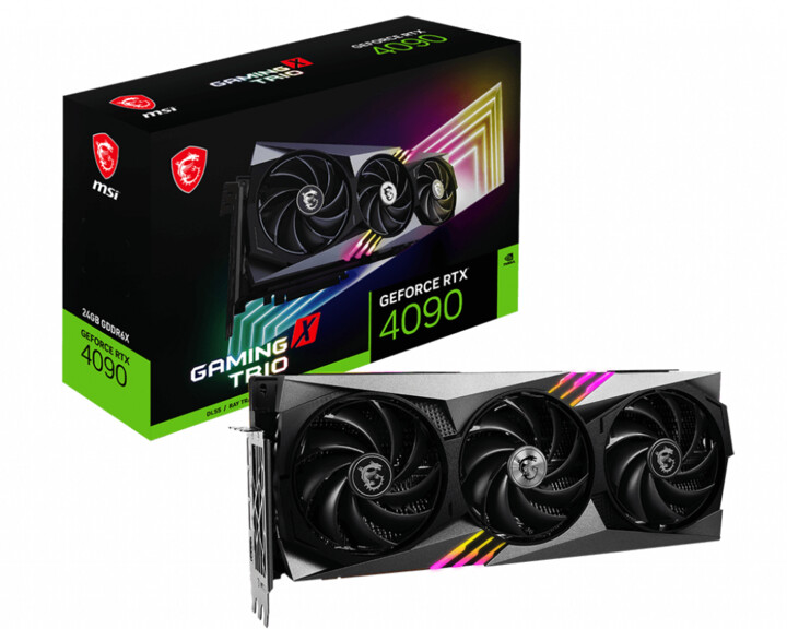 Kartelë grafike MSI GeForce RTX 4090 GAMING X TRIO 24G, 24GB GDDR6X