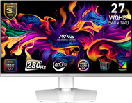 Monitor MSI MAG 272QPW X28, 28", QD OLED WQHD, 280Hz, i bardhë
