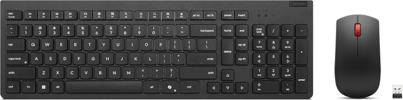 Set tastierë dhe mi Lenovo Essential Wireless Combo Gen 2, wireless 2.4 GHz, layout nordik, i zi