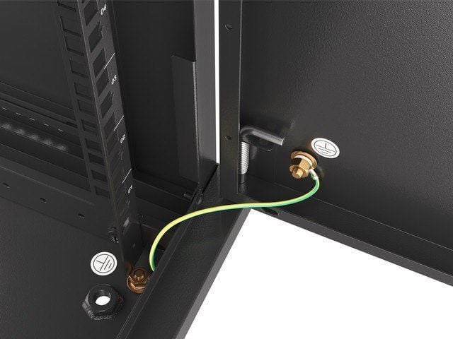 Kabinet muri Lanberg WF01-6606-00B, 19", 6U, i zi