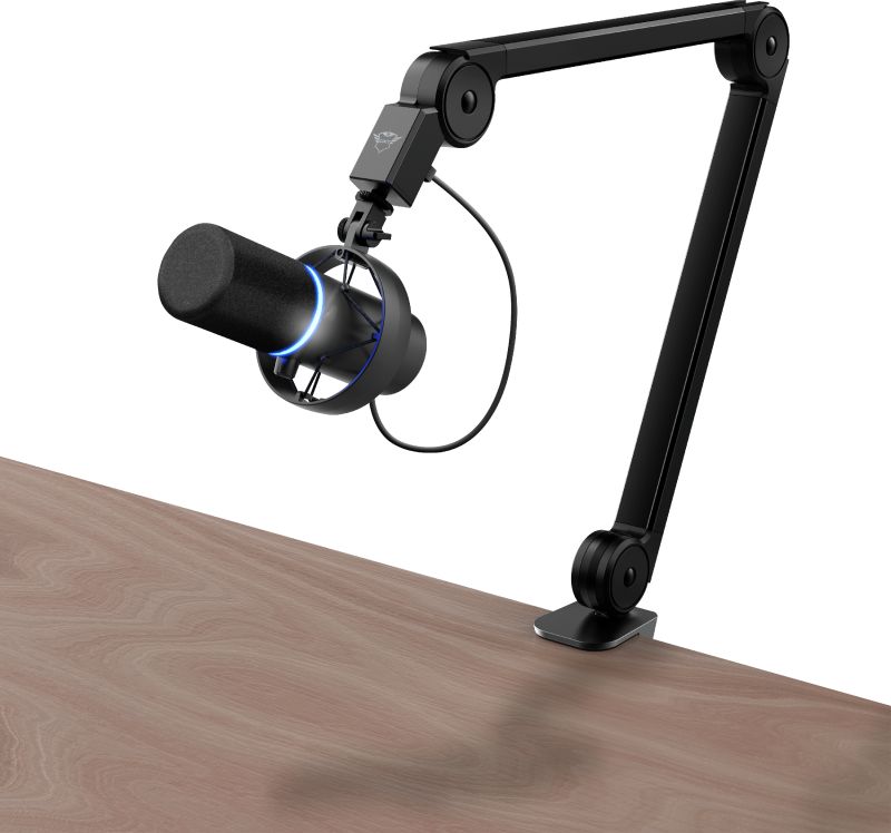 Mikrofon Trust GXT 255+ ONYX, USB, me krah tavoline, i zi
