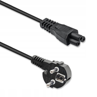 Kabllo rryme Qoltec SCHUKO IEC C5, 3x1.0mm2, 1.5m, e zezë