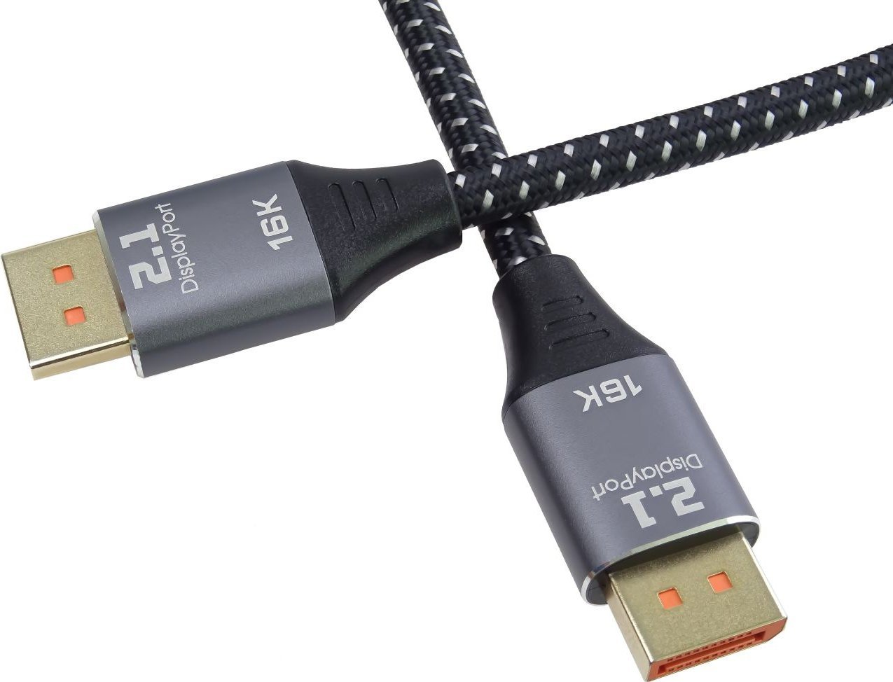Kabllo DisplayPort PREMIUMCORD kport11-02, DisplayPort 2.1, deri 16K 60Hz 8K 120Hz, e zezë