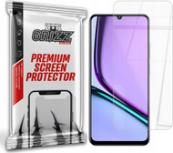 Xham mbrojtës hibrid Grizz për Realme Narzo N61, 9H, transparnet