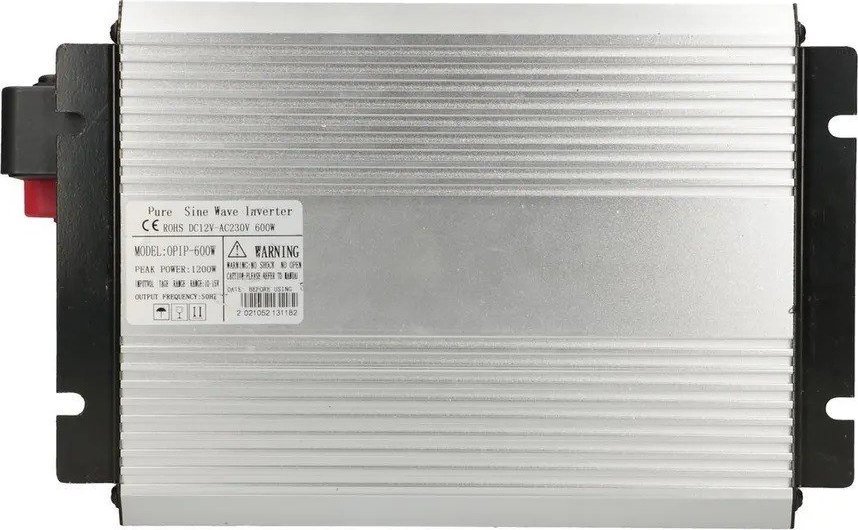 Konvertues tensioni Extralink OPIP-600W, 12V në 230V, 600W, valë sinusoidale e pastër, i zi