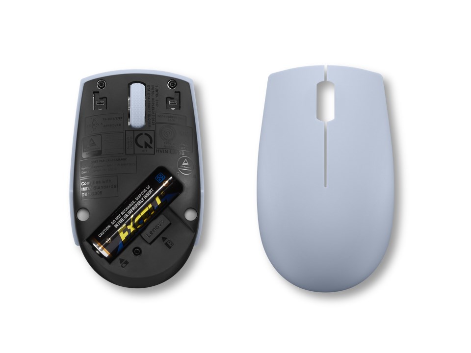 Maus wireless Lenovo 300, 1000 DPI, USB, i hirtë
