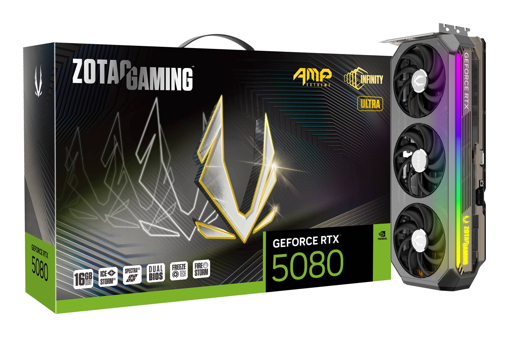Kartelë grafike Zotac GAMING GeForce RTX 5080 AMP Extreme INFINITY ULTRA NVIDIA 16 GB GDDR7