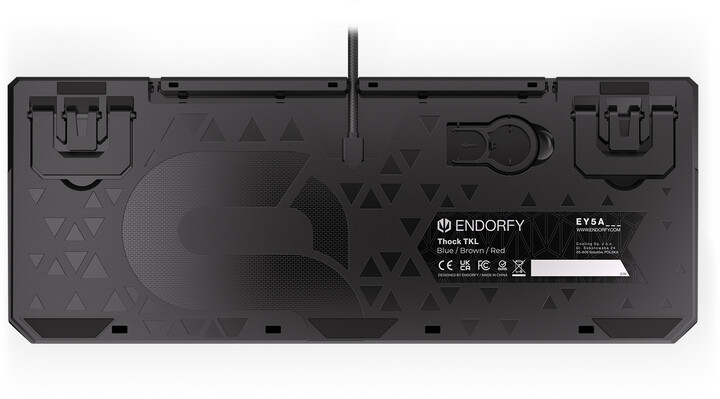 Tastierë Endorfy Thock TKL Blue, Kailh Blue, US, e zezë
